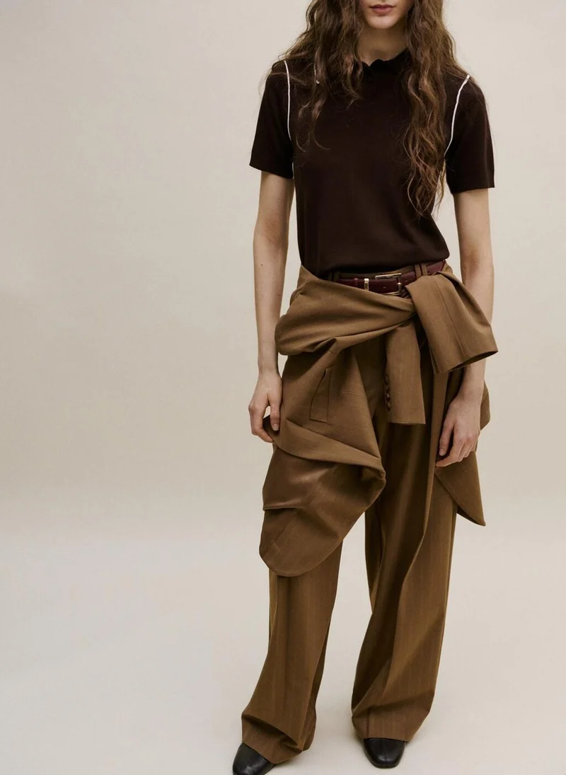 مانجو Contrasting stripes sweater